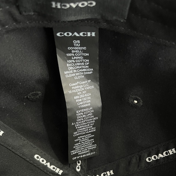 NWT - Coach Adult Logo Embroidered Baseball Cap - Picture 7 of 7